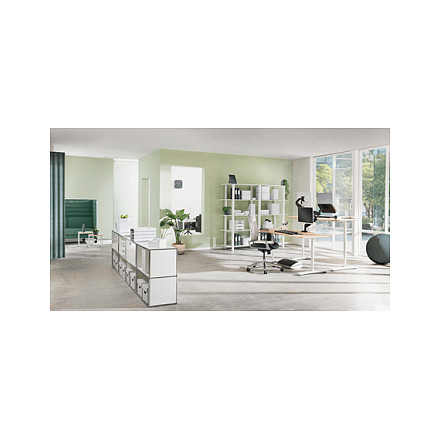 Mbajtëse për Monitor Leitz Ergo 65040089, 1 Monitor, Deri në 27", 2 Nivele të Lartësisë, 55 mm dhe 77 mm – Gri e Errët 6