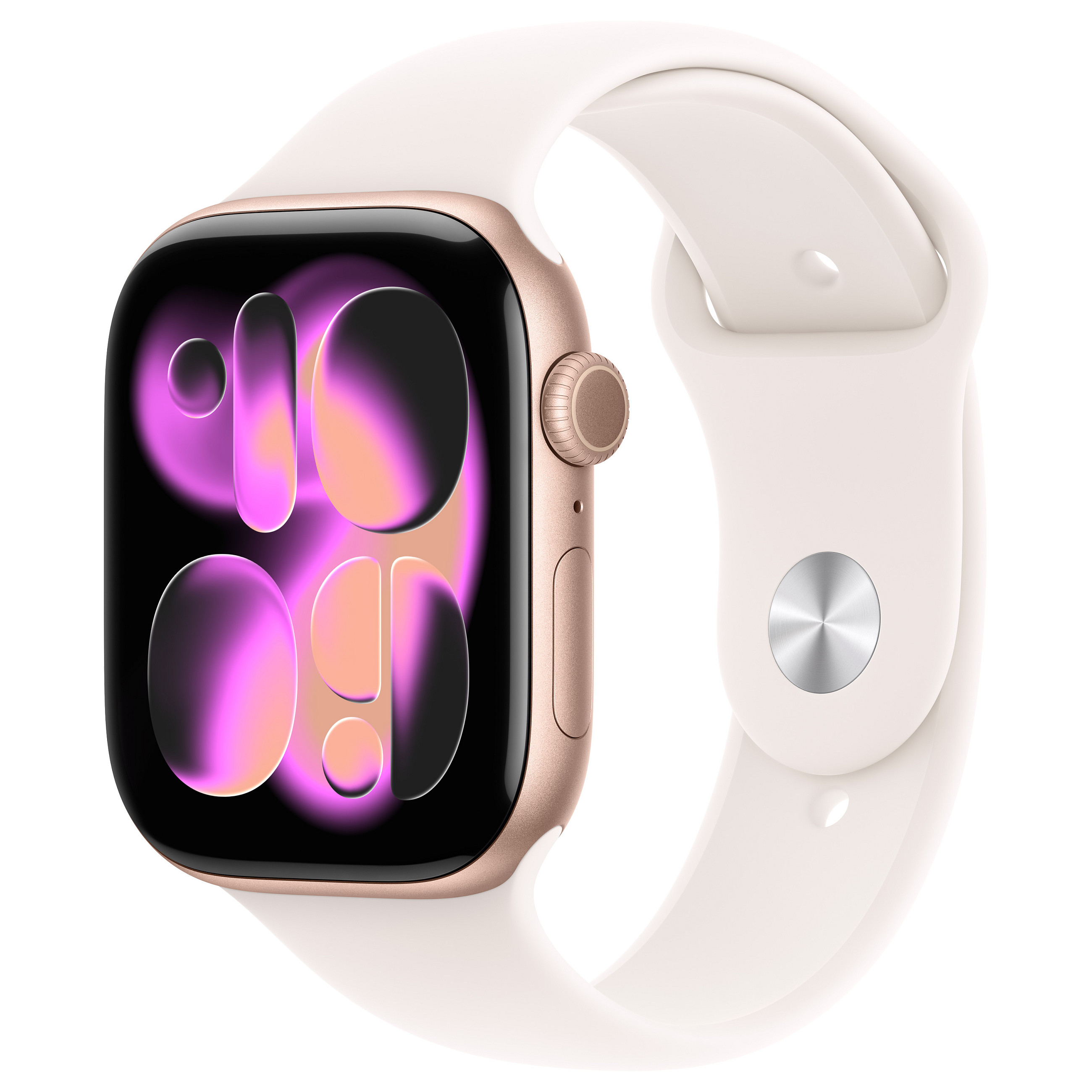 Apple Watch Series 11, 46mm, GPS + Cellular, Rose Gold Aluminium, Light Blush Sport Band - M/L