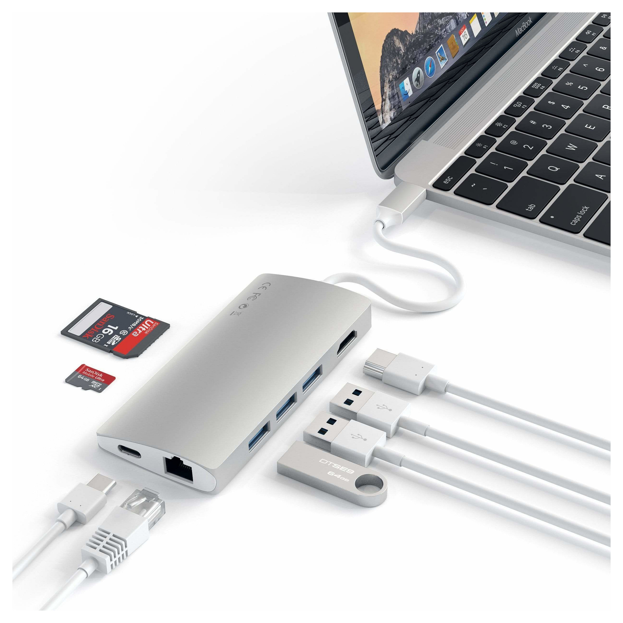 Hub Satechi ST-TCMA2S / 3x USB-A / 1x HDMI / Ethernet / SD / 1x USB-C PD 60W – Argjend 4