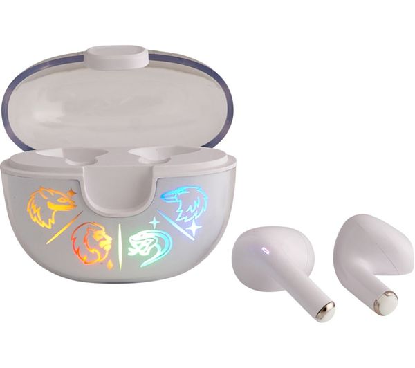 Kufje pa kabllo Lazerbuilt Harry Potter Hogwarts / TWS / Bluetooth 5.0 / Mikrofon / Ndriçim LED - Bardhë 2