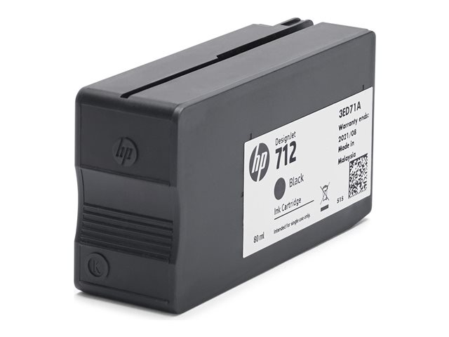 INK HP 712 / 3ED71A / 80ml / 450 Faqe – Zezë thumbnail 2