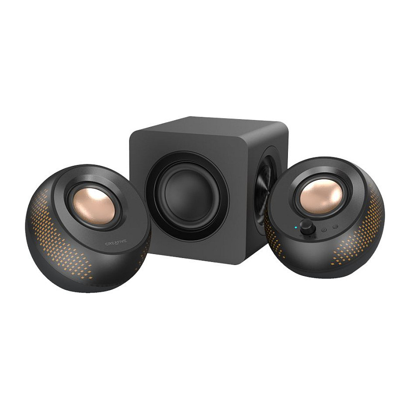 Altoparlantë Creative Pebble X Plus, 2.1, 30W RMS, Bluetooth 5.3, USB-C, RGB - Zezë 3