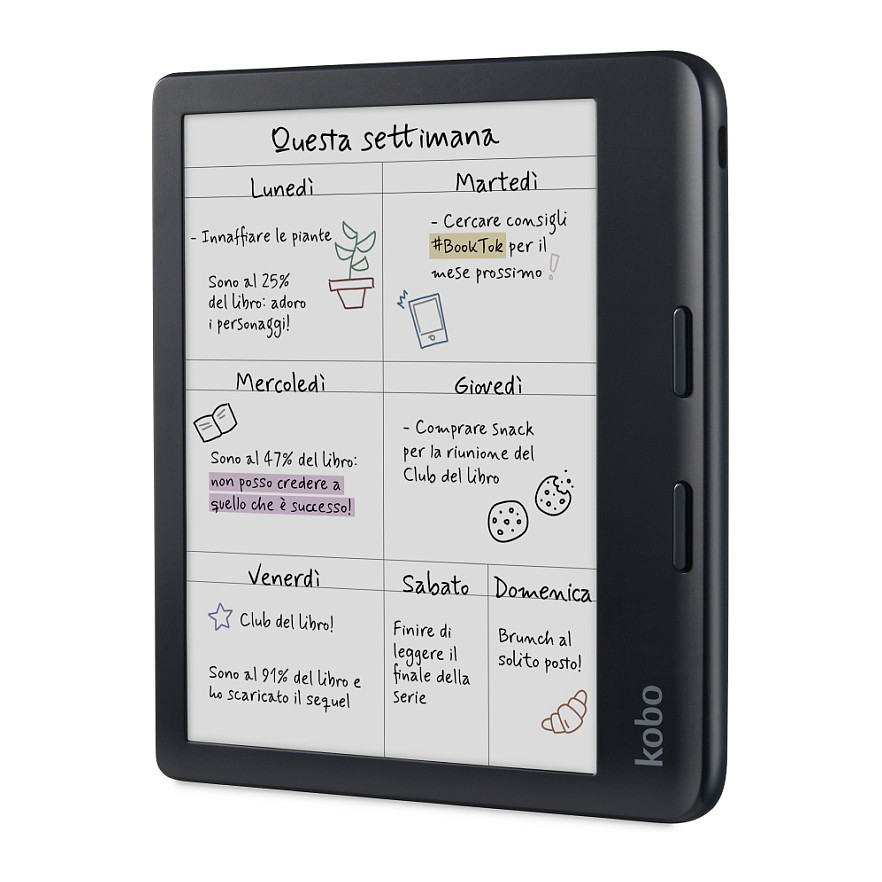 E-Book Rakuten Kobo Libra Colour / 7" / E Ink Kaleido 3 / 32GB / Wi-Fi / USB-C 2