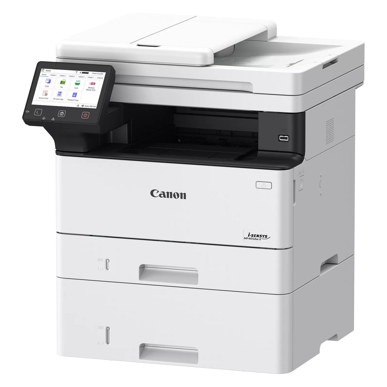 Printer Multifunksional Canon i‑SENSYS MF465dw II / 4‑in‑1 / 40ppm / Wi-Fi – Bardhë thumbnail 2