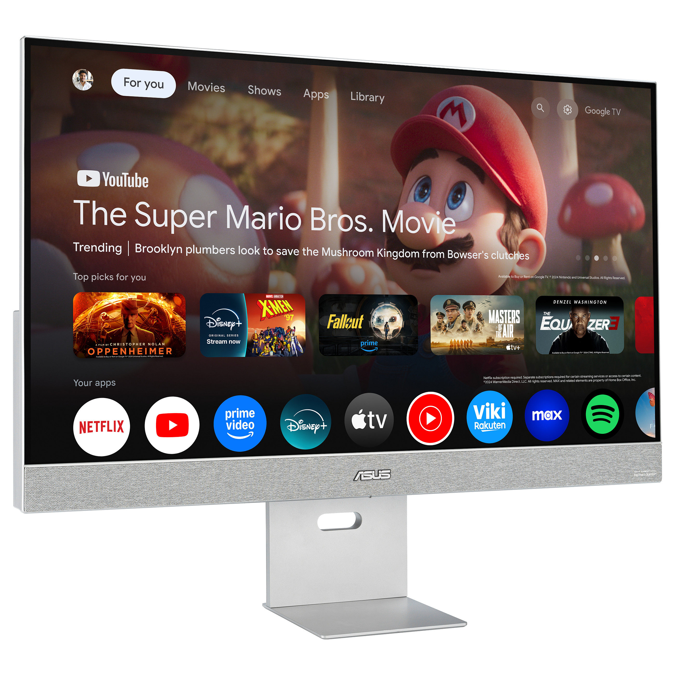Smart TV ASUS ZenScreen MS32UC / 31.5" 4K Ultra HD IPS / 60Hz / Google TV / Android 11 / HDMI DP / Hiri 2