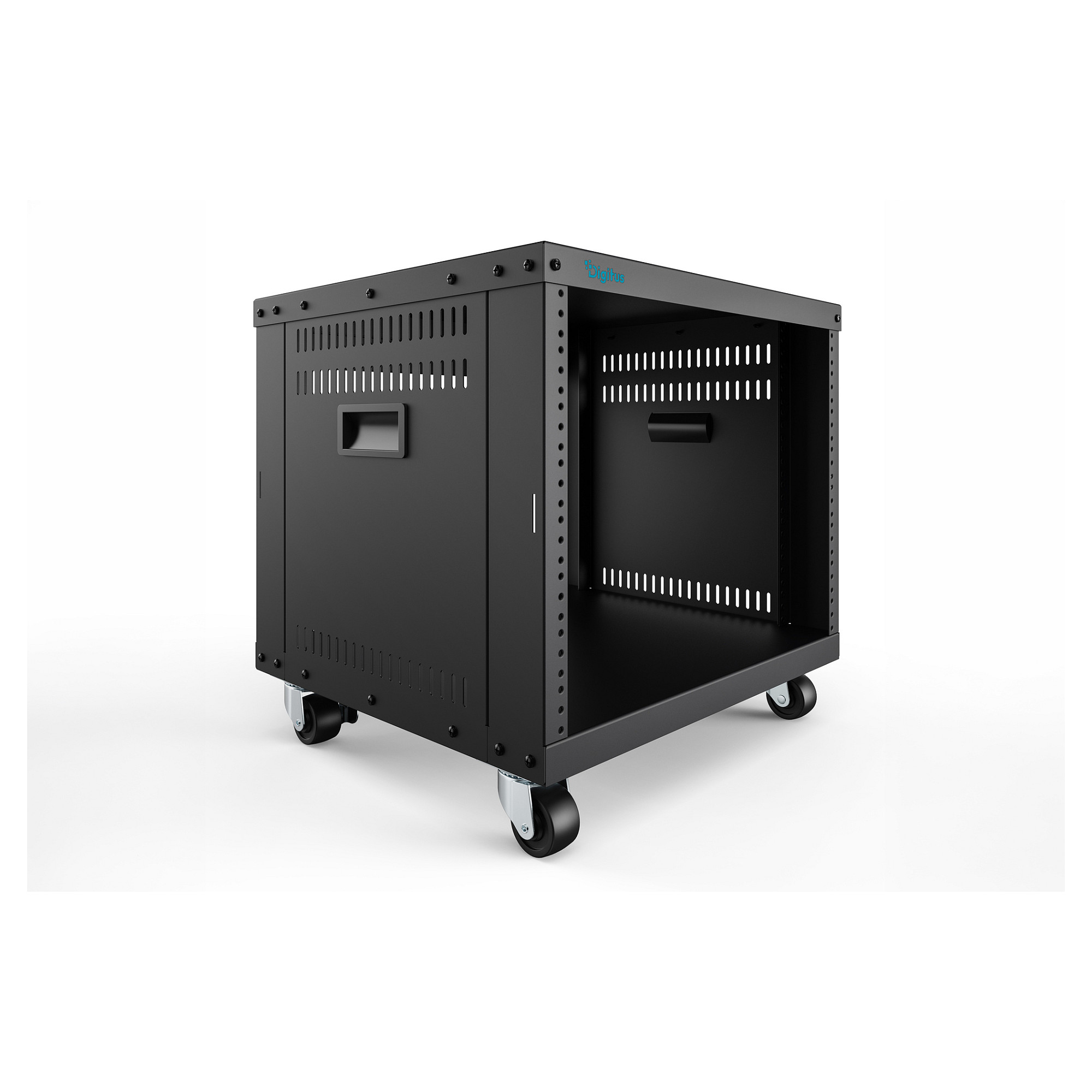 DIGITUS DN-48000 Universal 19" Equipment Rack / 8U / me Rrota / 420×507×460mm – Zezë 4