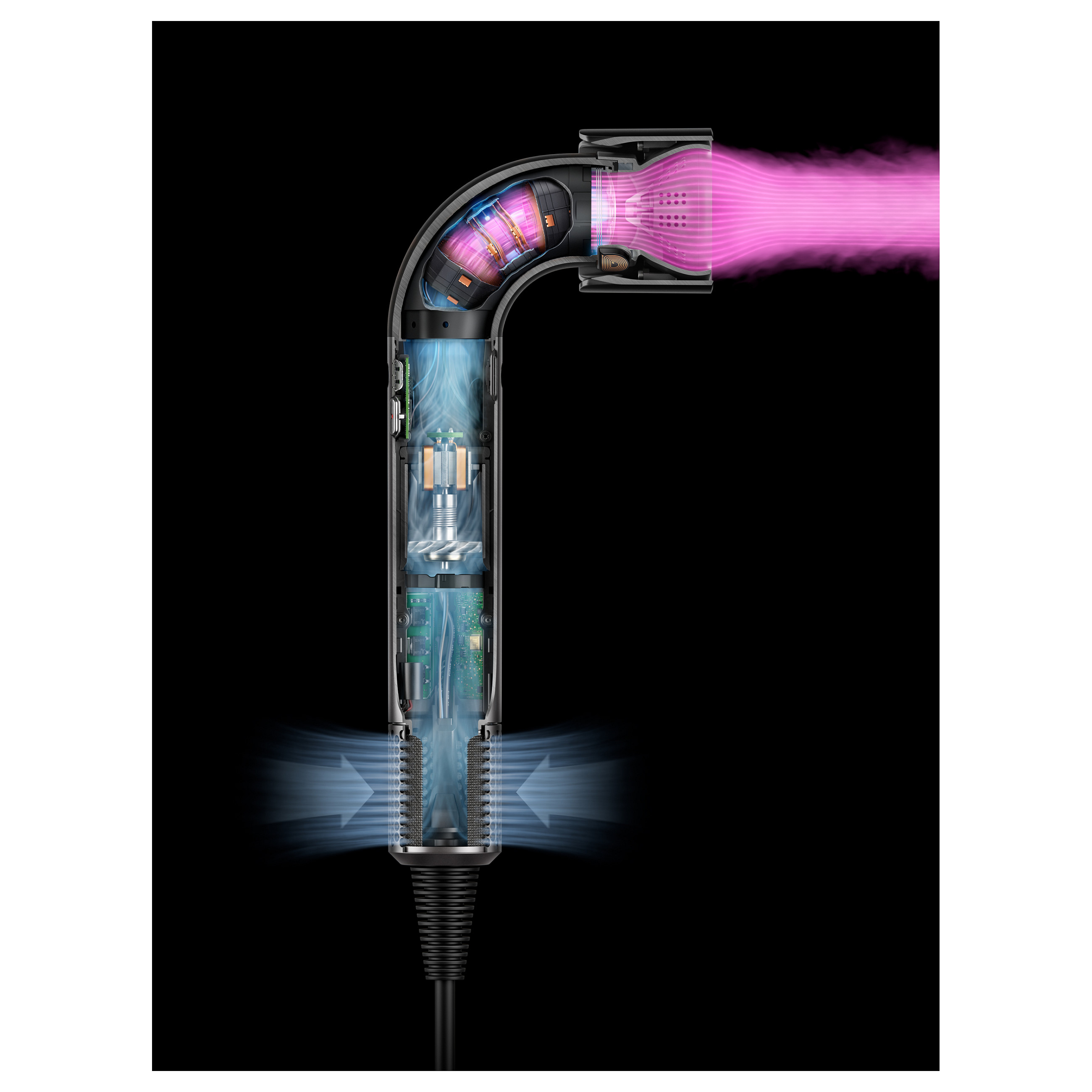 Tharëse për Flokë Dyson Supersonic r HD17 Curly+Coily, 1700W, 3 Shpejtësi, 4 Temperatura, Ajër i Ftohtë, Jonizues - Rozë 5