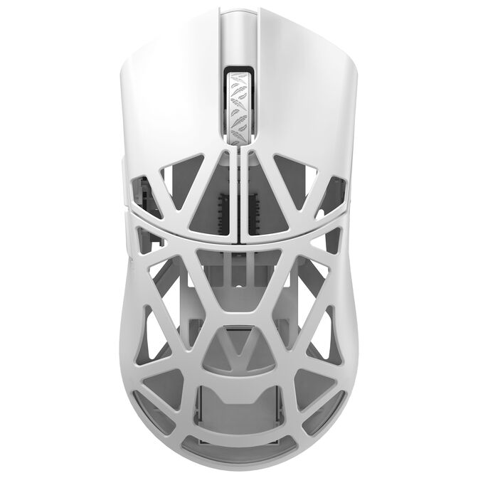 Maus Gaming WLmouse Beast X / BEAST-X-WHT-SOL / Sensor Optik PixArt PAW-3395 / 26000 DPI / Lidhja Wireless 2.4GHz & Wired USB / Bateri – Bardhë 2