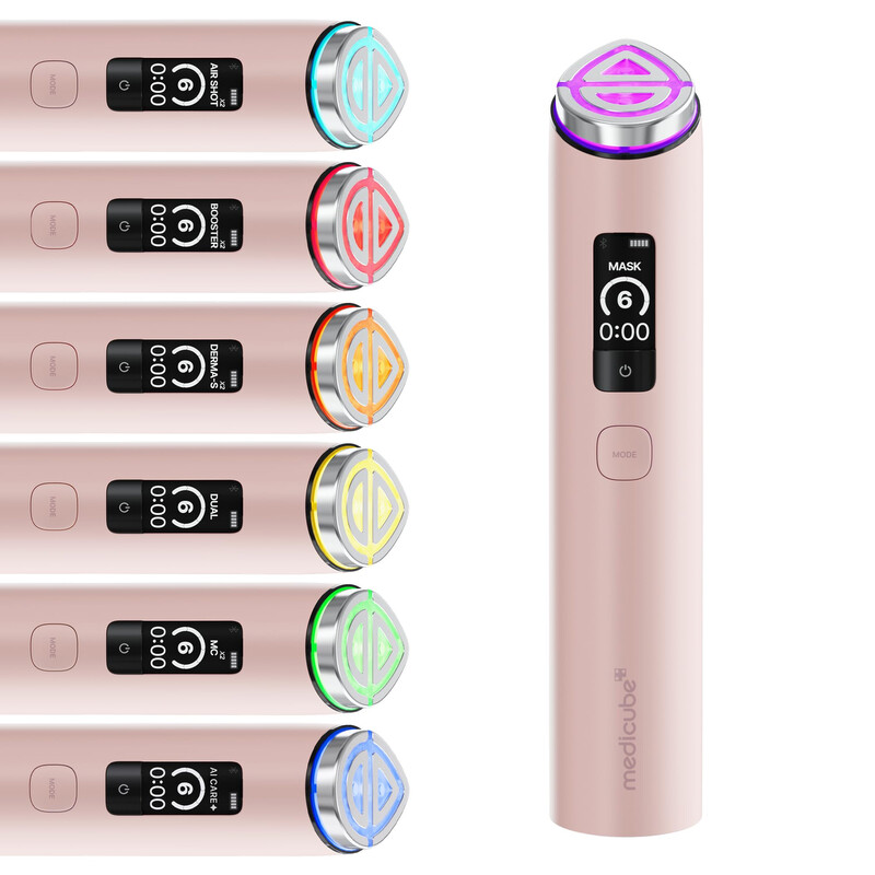 Pajisje për Kujdesin e Fytyrës Medicube AGE-R Booster Pro, 6 në 1, Microcurrent, EMS, LED, Sonic Vibration – Rozë 5