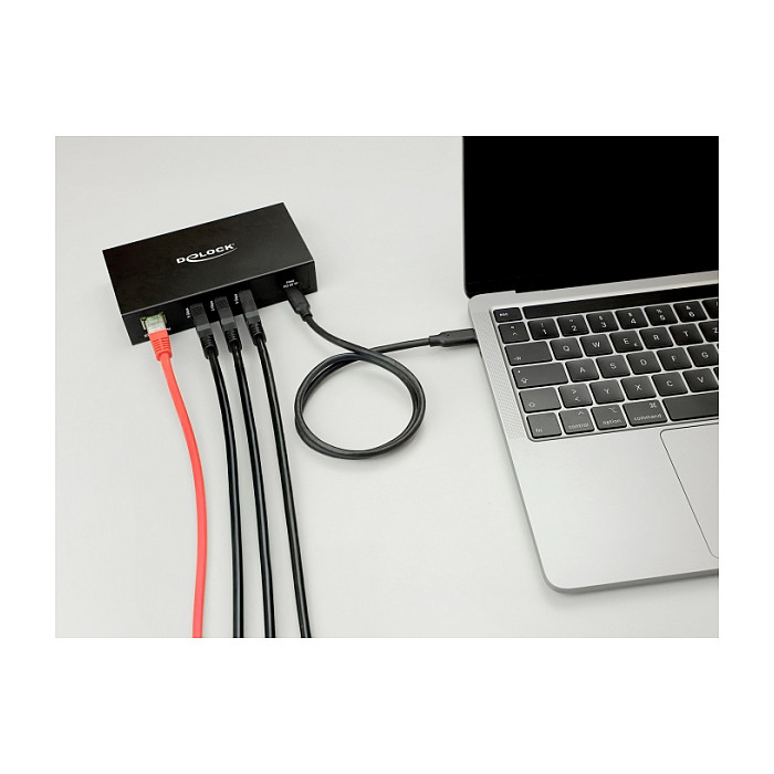 Hub DeLOCK / 3xUSB-A/ 1xUSB‑C / LAN - Zezë thumbnail 4