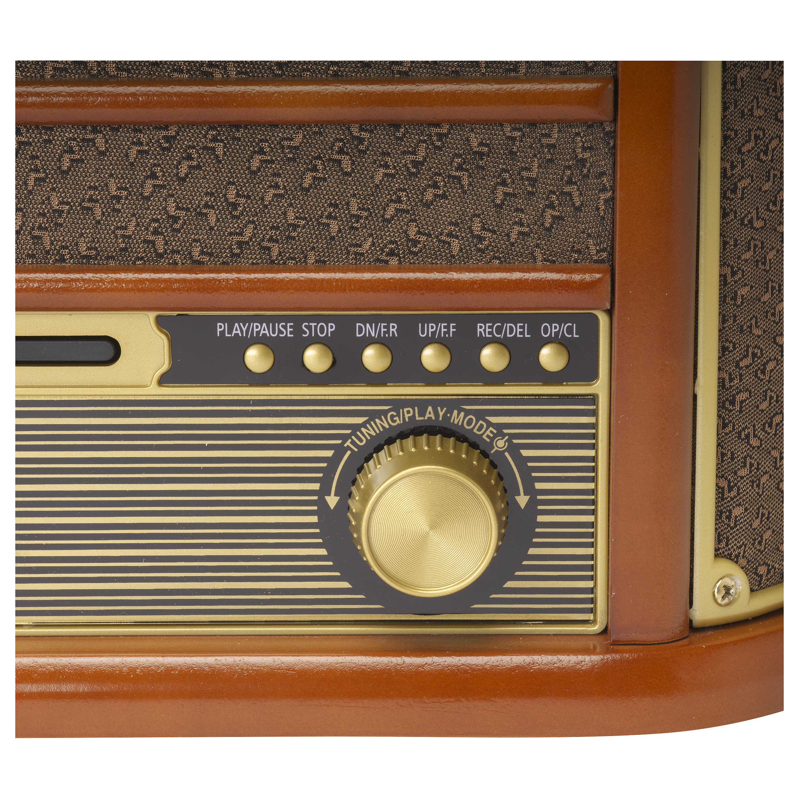 Gramafon Denver MRD-51, 33 1/3, 45, 78 RPM, LCD, 5W - Kafe 8