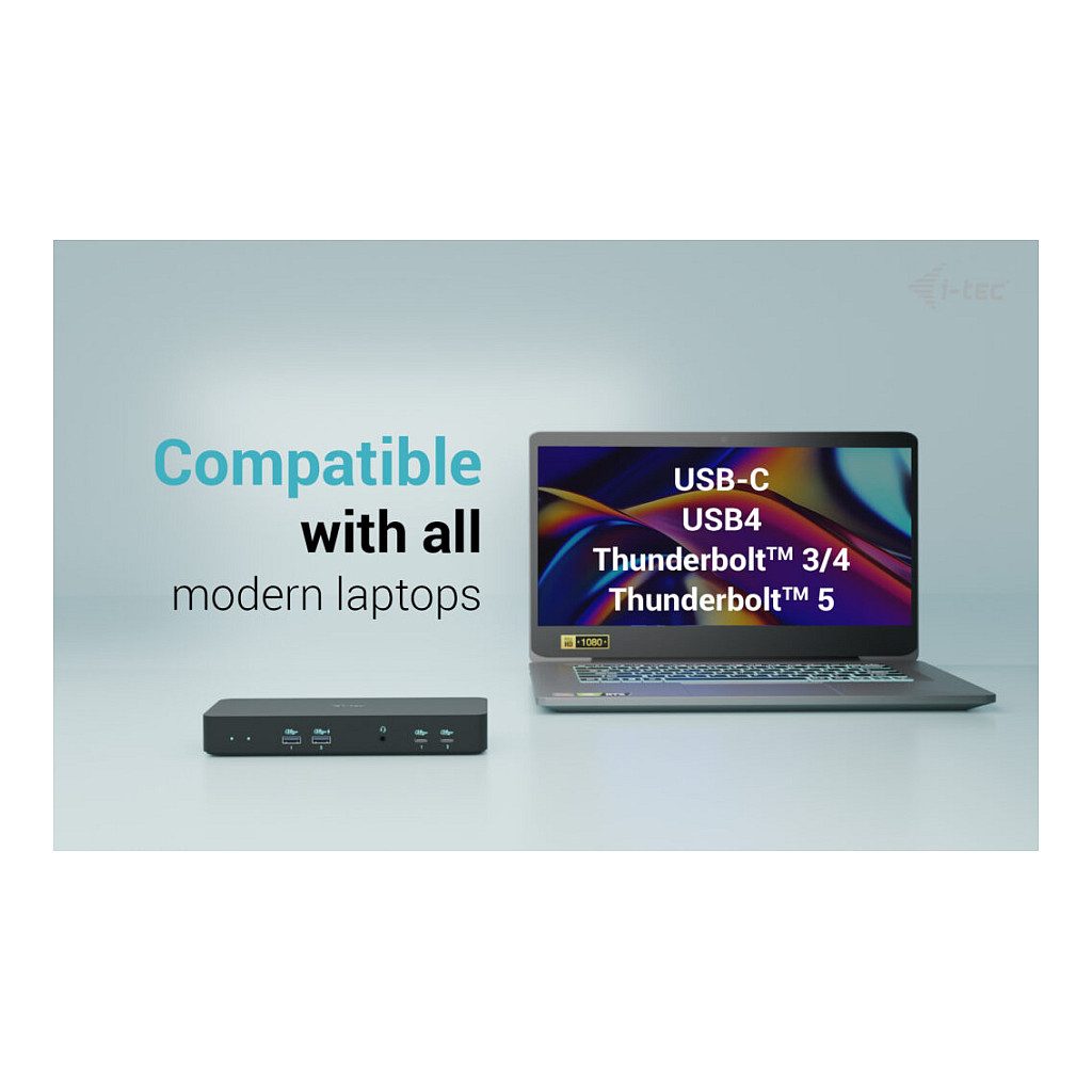 Docking Station I‑TEC USB‑C Intelligent Triple Display – Zezë thumbnail 5