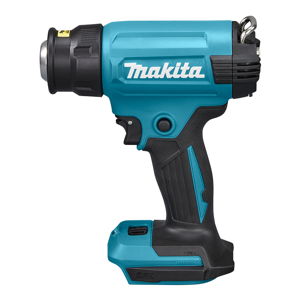 Pistoletë me Ajër të Nxehtë me Bateri Makita DHG181ZK, 18V, 150–550°C, Rrjedhje Ajri 120/200L/min, 4 Gryka, Kuti Transporti - Blu/Zezë