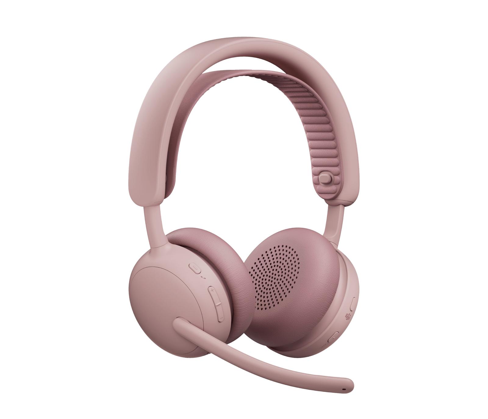 Kufje pa kabllo Logitech Zone Wireless 2 ES / Bluetooth 5.3 / USB-C Receiver / ANC / Driver 40mm - Rozë 2