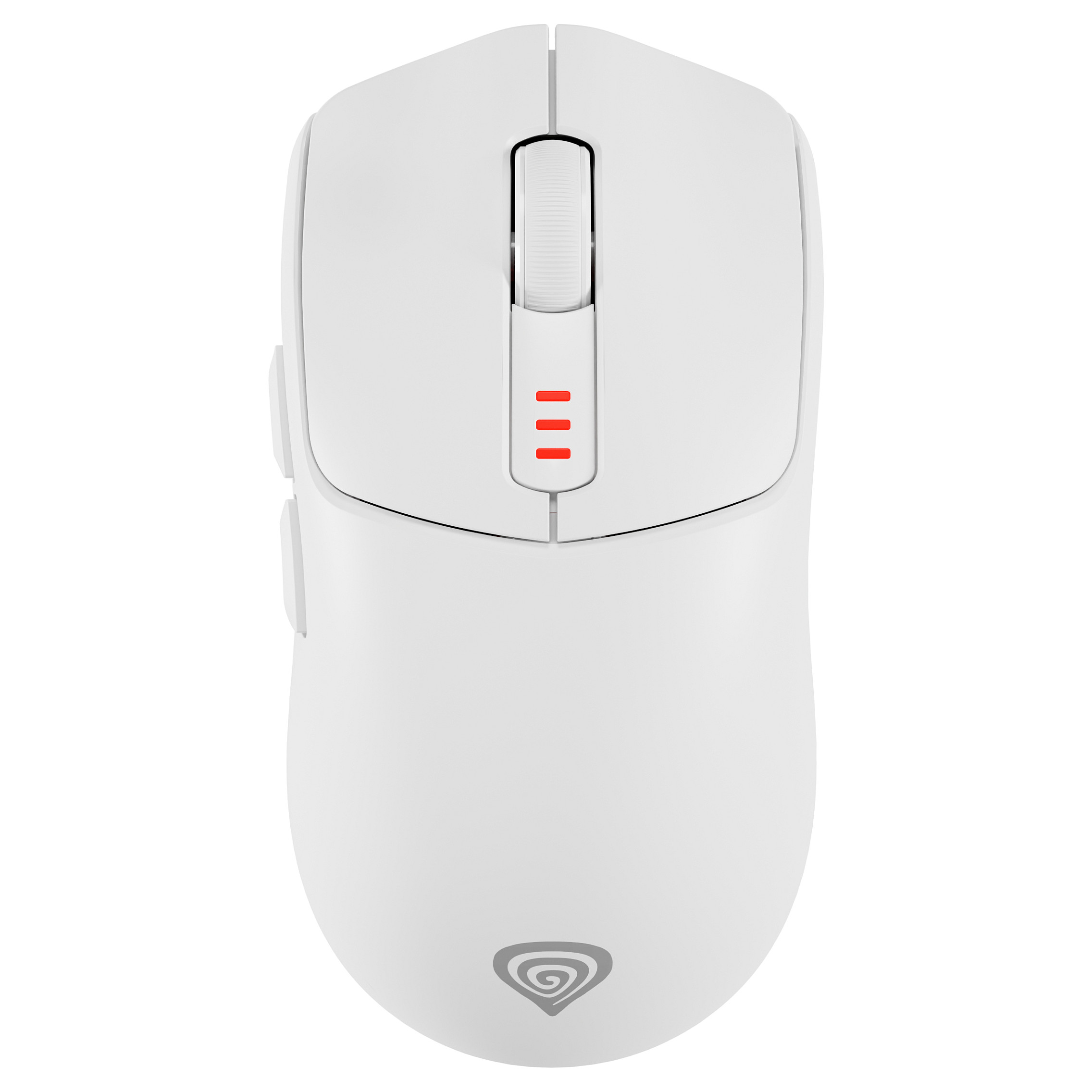 Maus Gaming Genesis Zircon 500 / Wireless / PMW3325 / 10.000 DPI / 2.4 GHz + Bluetooth - Bardhë