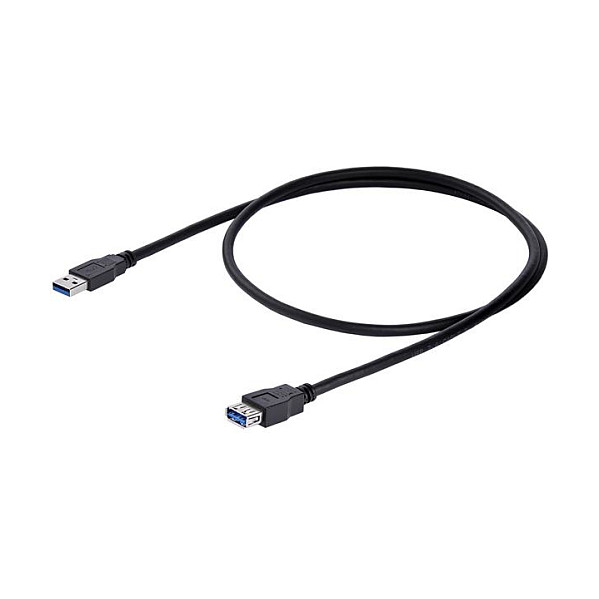Kabllo USB StarTech.com USB3SEXT1MBK, USB 3.0, USB-A Mashkull në USB-A Femër, 5Gbps, 1m - Zezë 4
