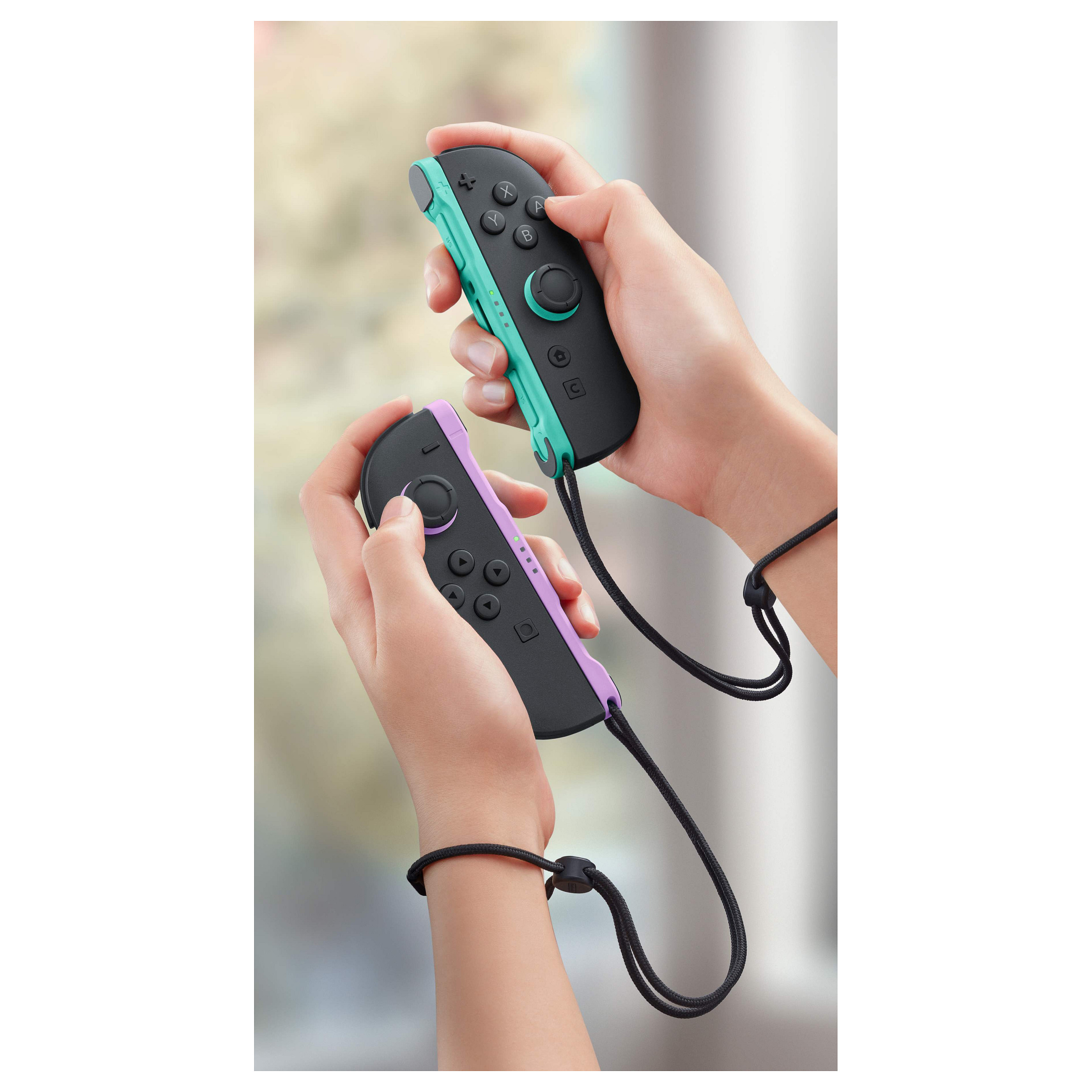 Kontroller Nintendo Joy-Con 2, Nintendo Switch 2, Set prej 2 Copësh – Zezë , Vjollcë , Gjelbër 6