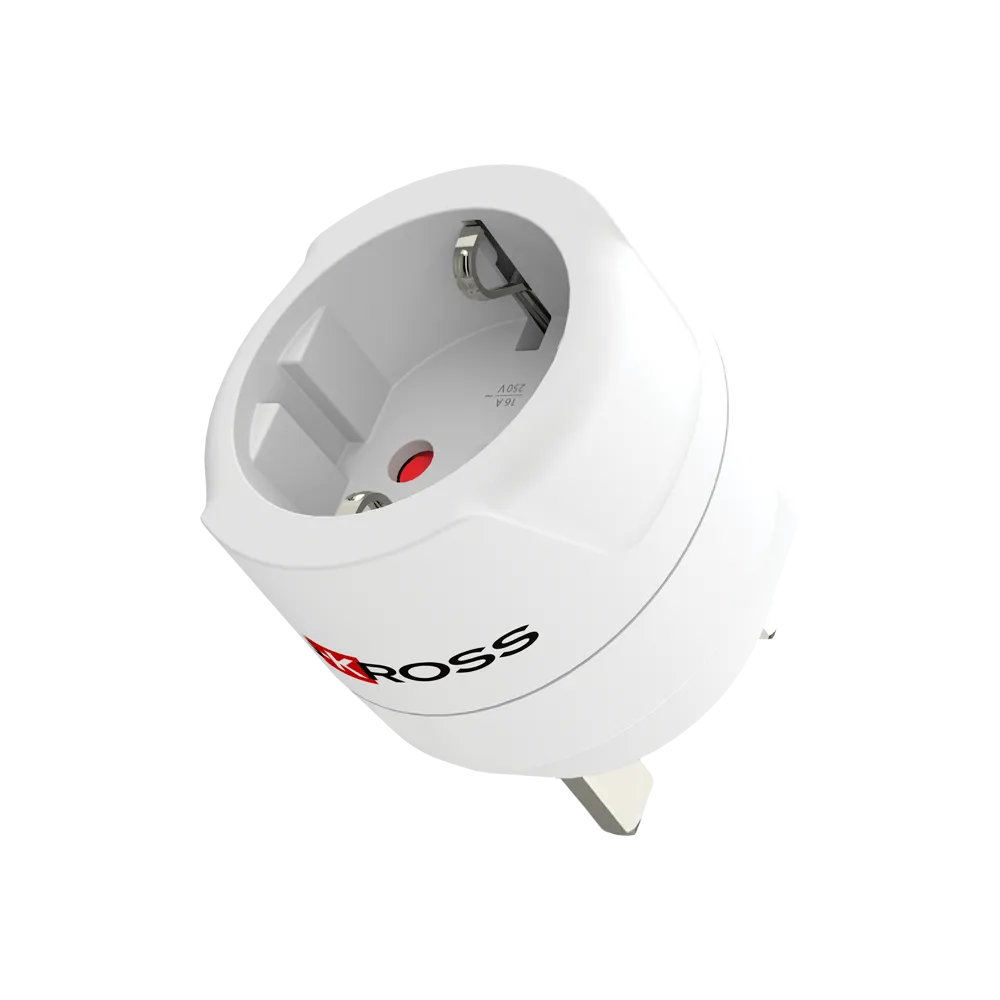 Adapter Universal SKROSS Europe to USA, 2 copë, 100–250V, 15A - Bardhë 7