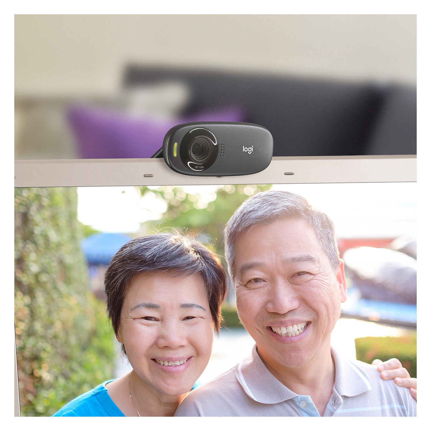 Logitech C310 – Webcam HD 720p, 30fps, Mikrofon me Reduktim të Zhurmës, USB – Zezë 4