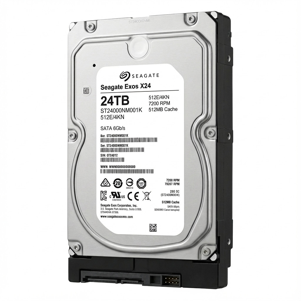 HDD e Brendshme Seagate Exos M ST24000NM001K, 24TB, 3.5", SATA III, 7200RPM, 512MB Cache, 240MB/s