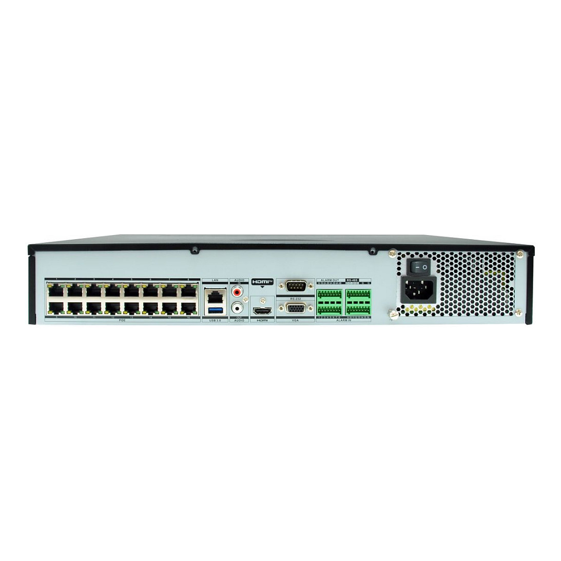 LevelOne NVR-0411 GEMINI Network Video Recorder 32CH / 16× PoE / 4× HDD deri 10TB / 12MP / H.265+ – Zi thumbnail 3