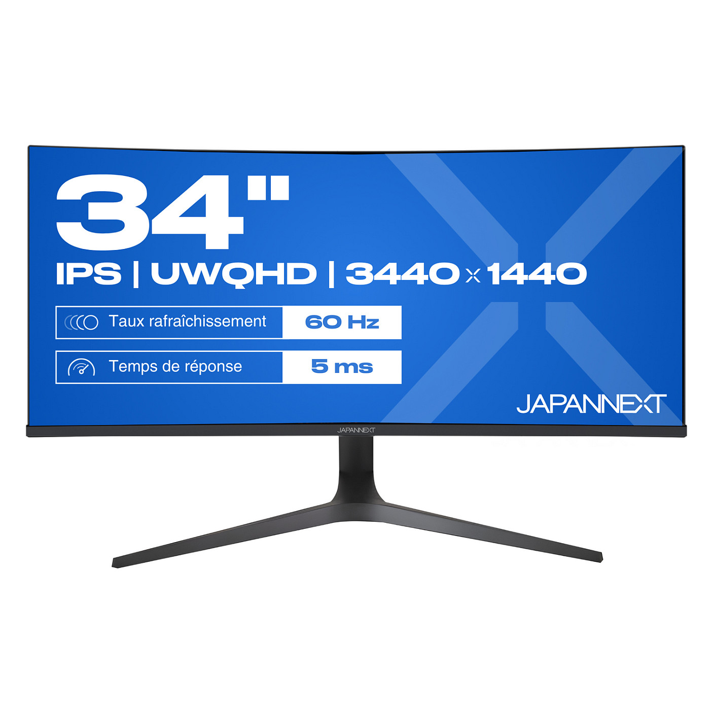 Monitor JAPANNEXT JN-IPS340UWQHD60C-C65W-HS-W / 34" / UWQHD IPS Curved / 60Hz / 14ms / HDMI+USB-C+DisplayPort - Zezë