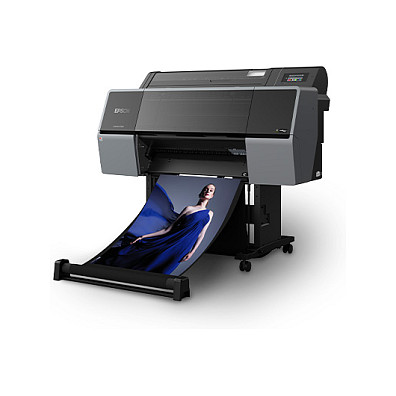 Printer plotter Epson SureColor SC-P7500, 24 inç, inkjet, 1200 × 2400 dpi, 12 ngjyra, USB, Gigabit Ethernet - Gri/Zezë