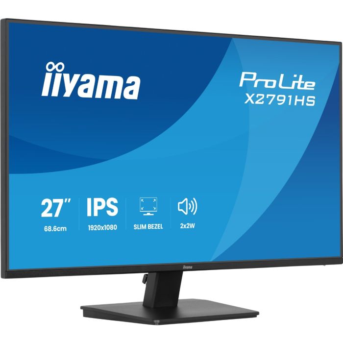 Monitor iiyama ProLite X2791HS-B1, 27", Full HD, IPS, 120Hz, 1ms MPRT, HDMI, DisplayPort, altoparlantë 2 × 2W – Zezë 3