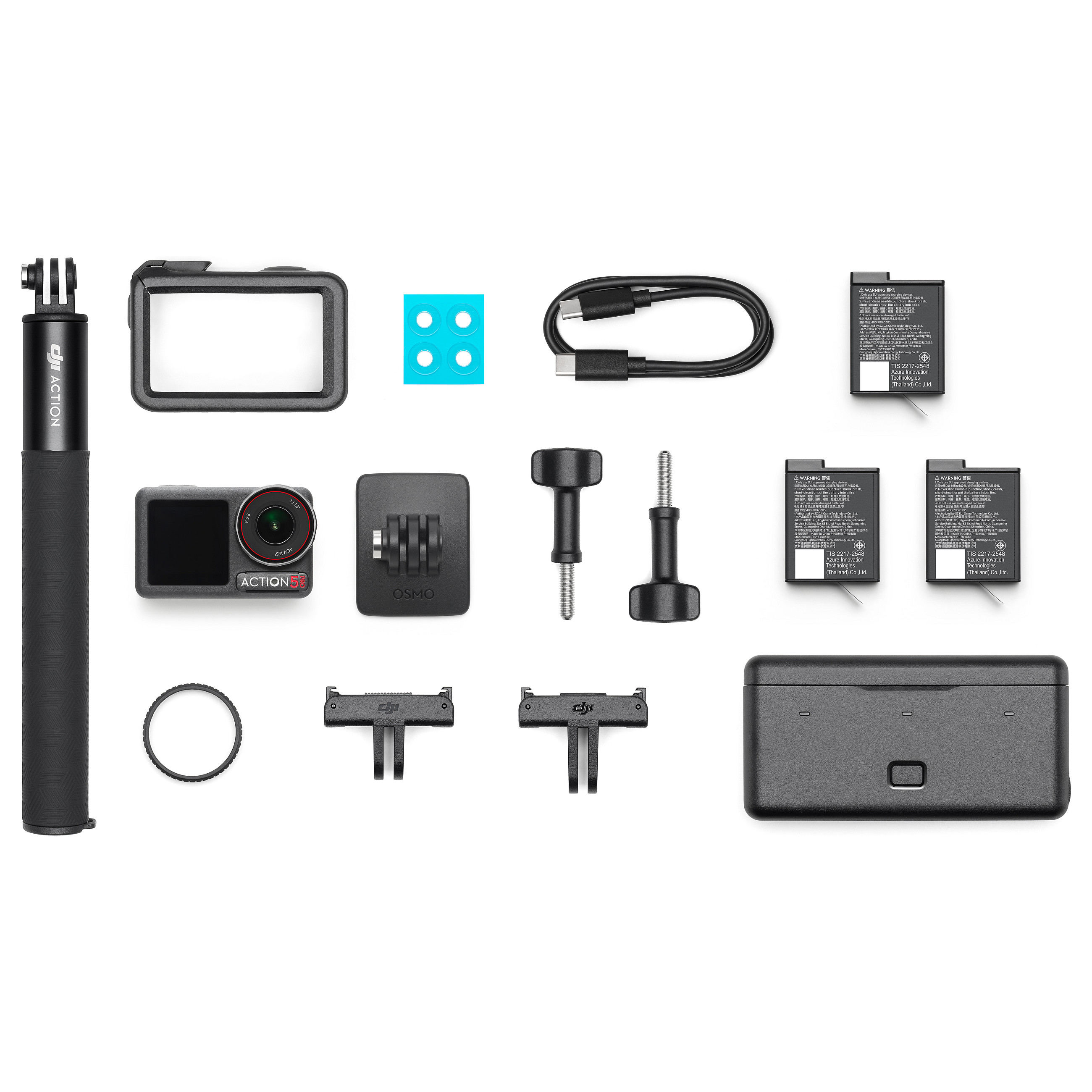 Video Kamera DJI Osmo Action 5 Pro Adventure Combo, 4K, 120fps, 1/1.3" CMOS, 155°, 47GB - Zezë 10