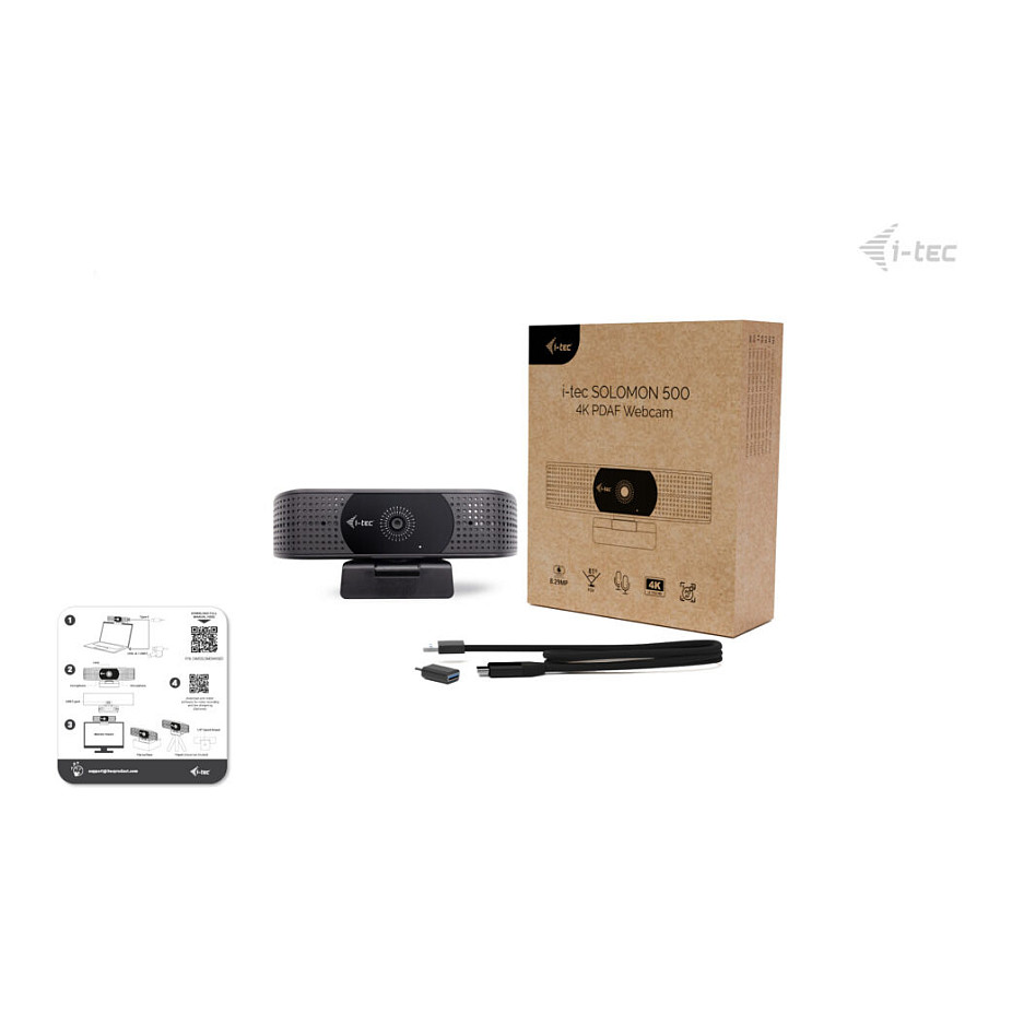 Webcam I‑TEC SOLOMON 500 / 4K / PDAF - Zezë 10