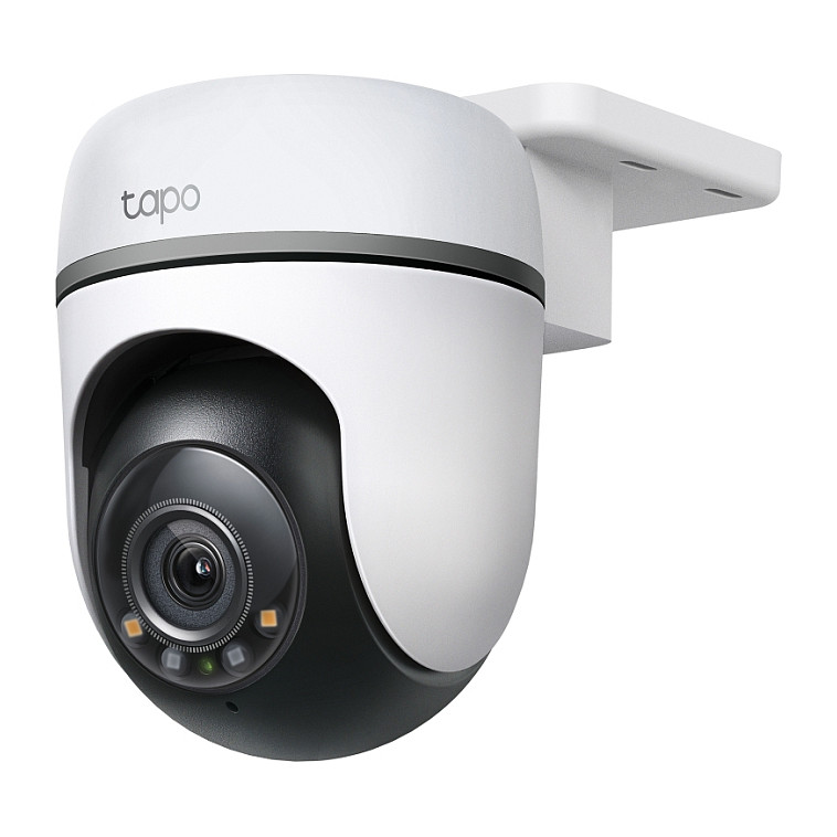 Kamerë Sigurie IP CCTV TP-Link Tapo TC41 V2, 2K 3MP, 3.99 mm, 73.5°, Wi-Fi, Pan & Tilt 360°, IR 30 m, Color Night Vision, Audio 2-Drejtimësh, IP65, 3 m - Zezë/Bardhë