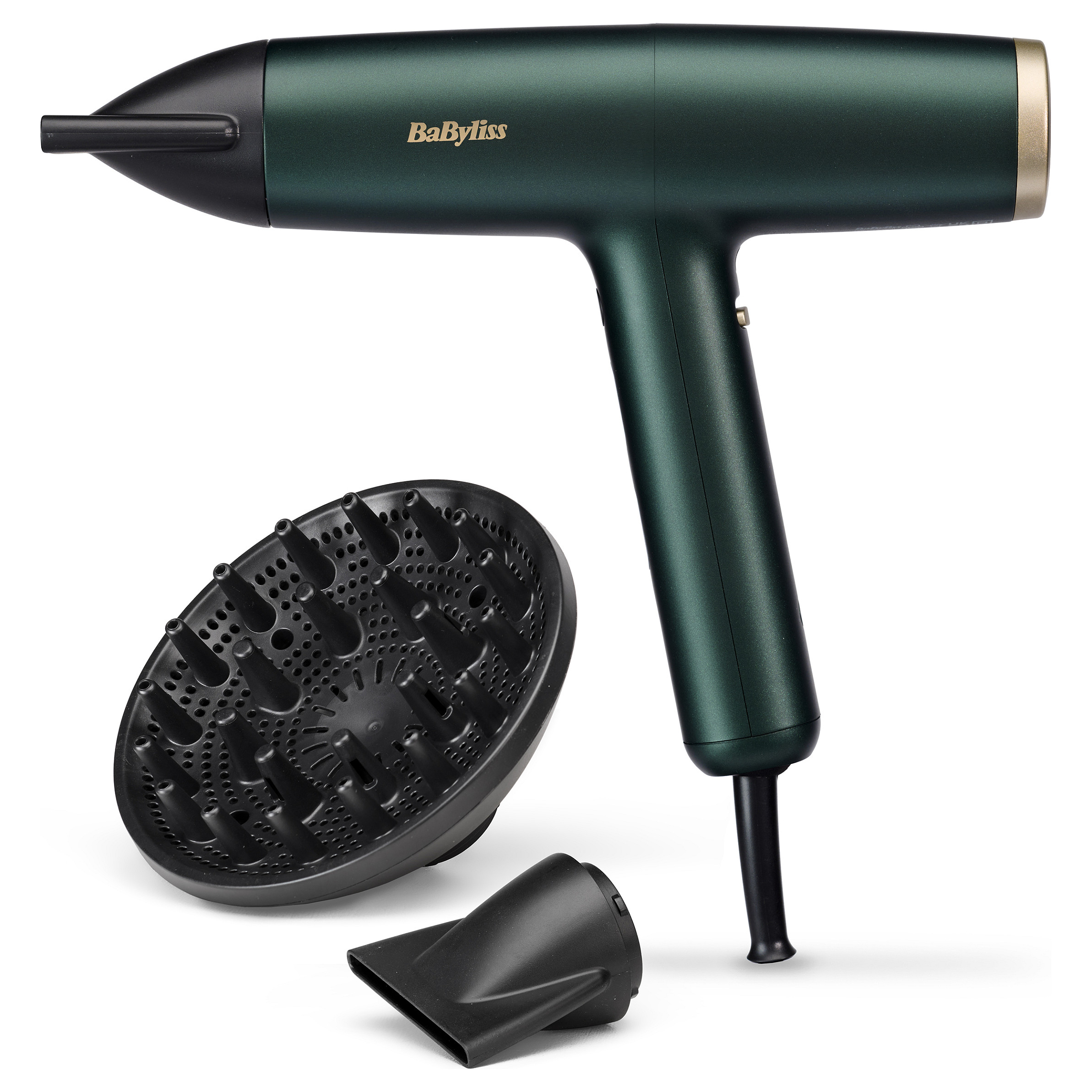 Tharëse për flokë BaByliss Air Power Pro / 200km/h / Ionic / Ceramic / Concentrator / Diffuser / 2.5m – Gjelbër 2