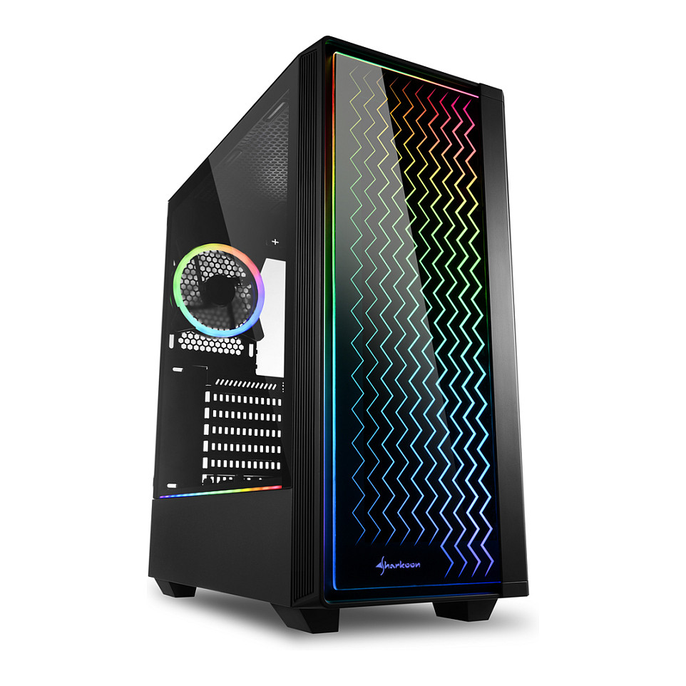 Kasë Midi Sharkoon RGB LIT 200