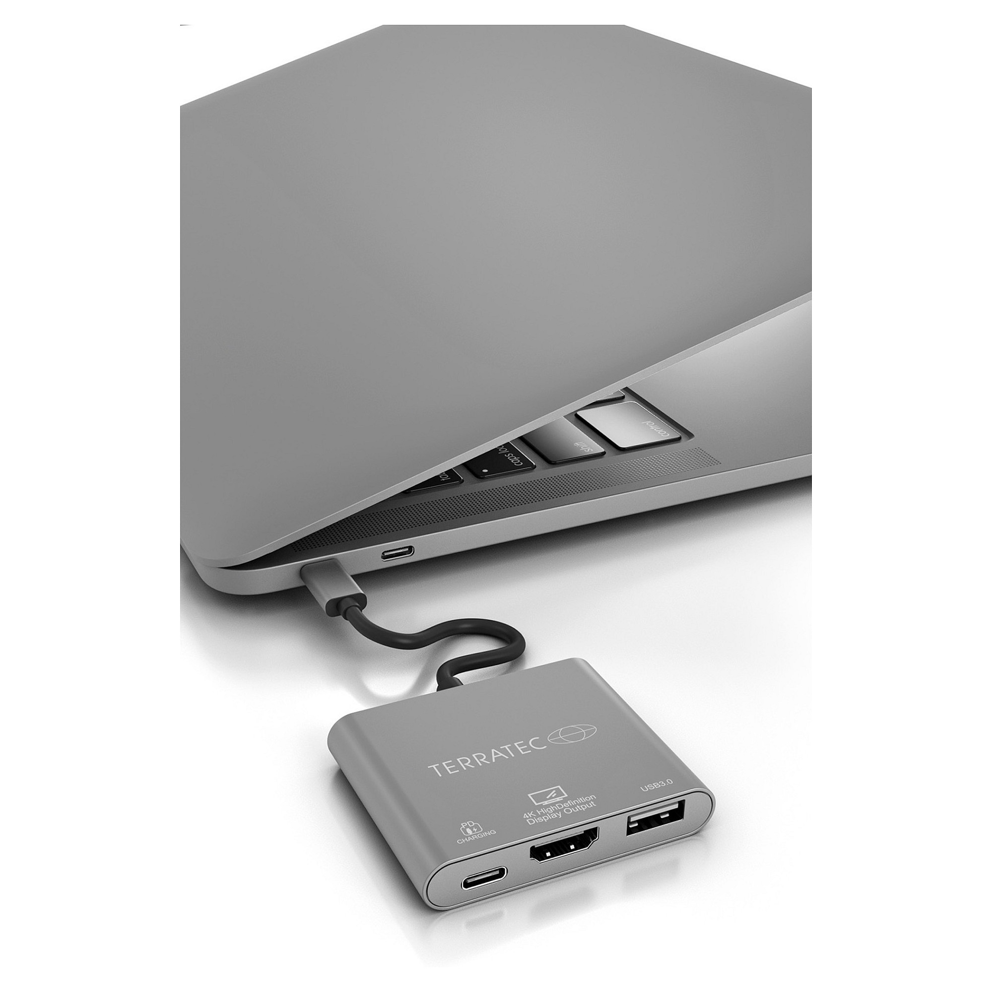 HUB USB-C TerraTec Connect C3 / USB-A 3.2 Gen 1 / USB-C PD 100W / HDMI 4K – Argjend 2