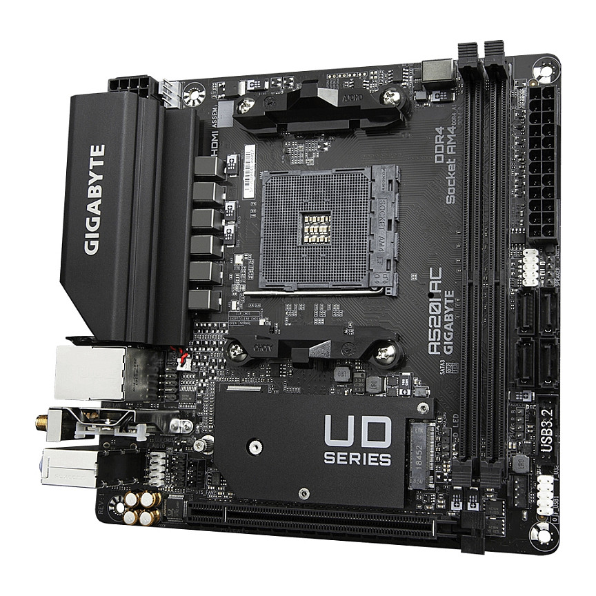 Pllakë Amë Gigabyte A520I AC thumbnail 4