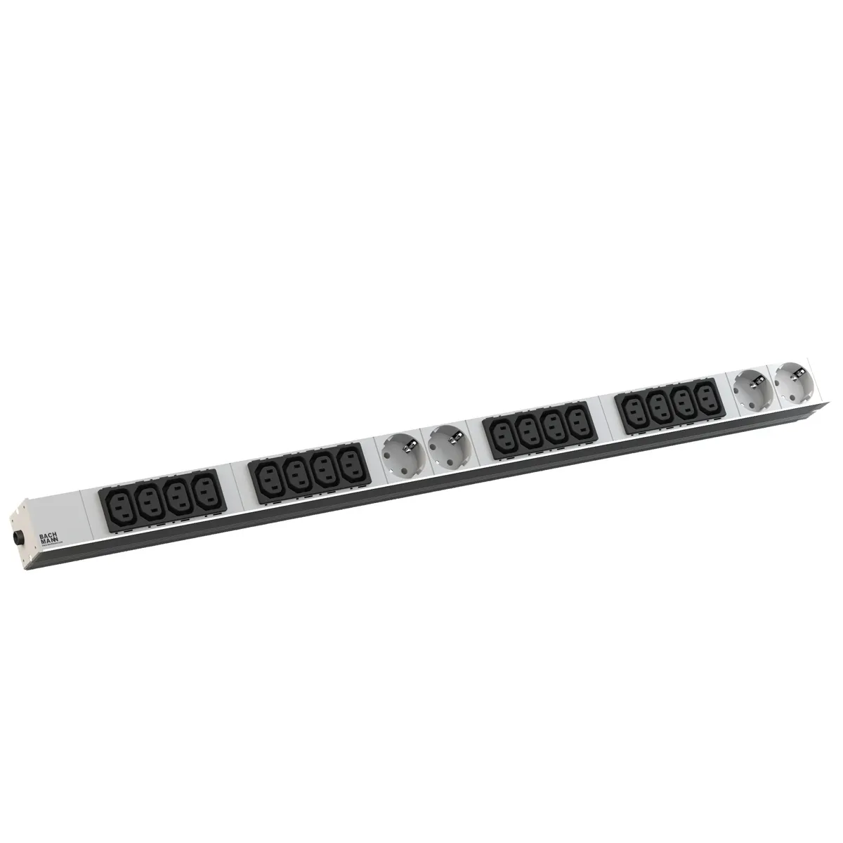 PDU Bachmann 800.2335 / 16x IEC C13 / 4x Type F / 230 V / 16 A / 3m - Hiri 2