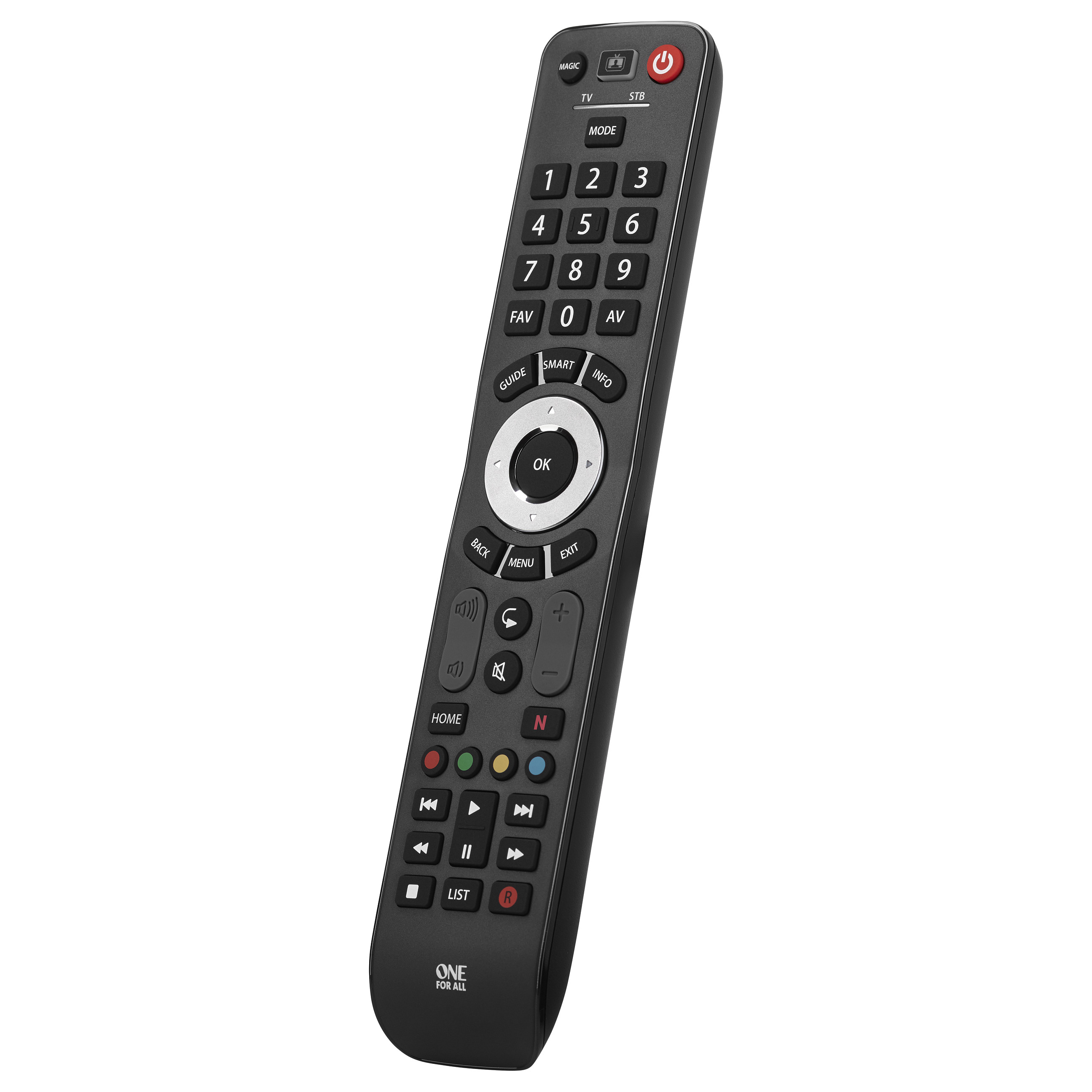 Telekomandë universale One For All Advanced Evolve 2, për TV dhe Set-Top Box, IR 2