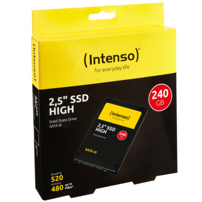 SSD e Brendshme Intenso High, 240GB, 2.5", SATA III 6Gb/s, 520MB/s Read, 480MB/s Write 2