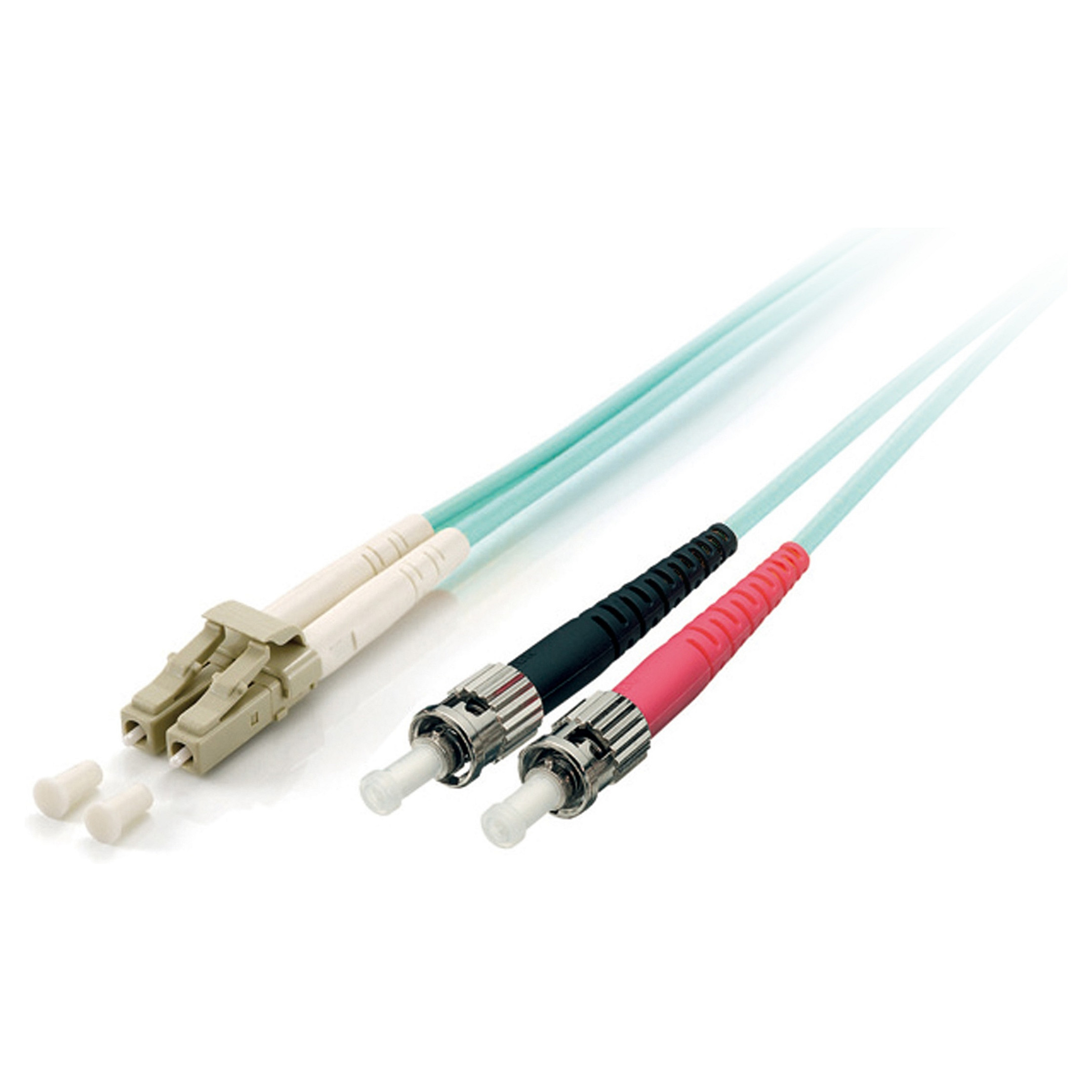 Kabllo për Rrjet Equip LWL Patch Cable LC–ST / 5.00m / Multimode Duplex OM3 / Blu – Polybag