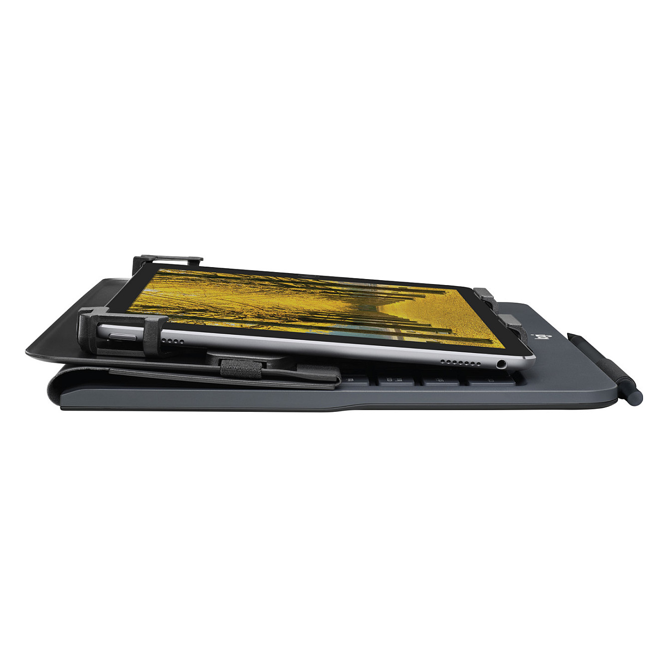 Tastierë për Tabletë Logitech Universal Folio / 9–10" / Bluetooth 3.0 / AZERTY (FR) / 78 Taste / 4-Pikësh Grip / Mbajtëse Stilolapsi – Zezë 9