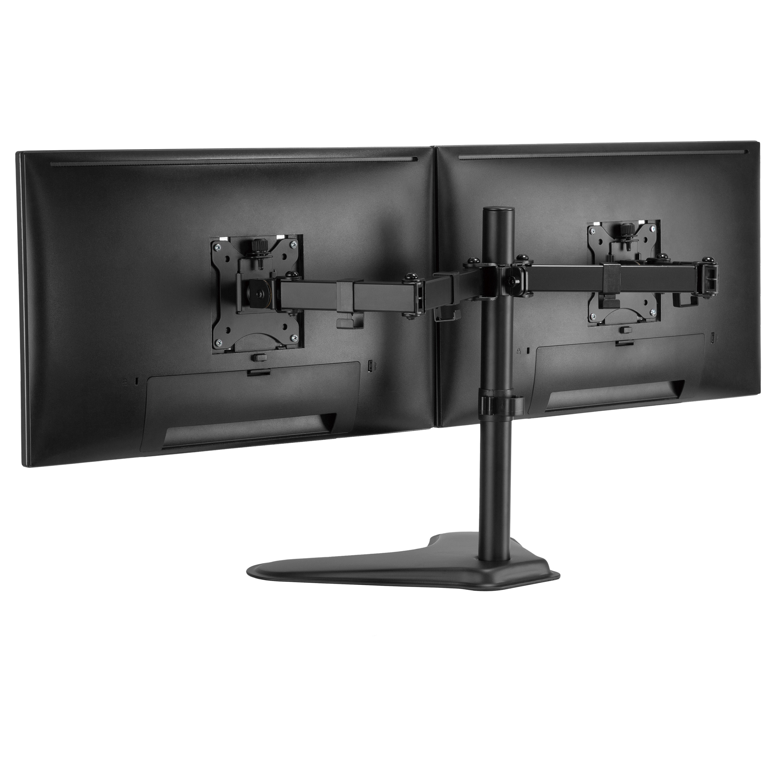 Mbajtëse për Monitor Equip 650123 , 2 Monitorë , 17–32" , deri 8kg për monitor , e rregullueshme , VESA 75x75–100x100 - Zezë 4