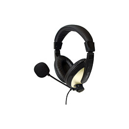 Kufje me kabllo LogiLink HS0011A / Stereo / 2 × 3.5 mm / 20–20000 Hz / 2.2 m - Zezë/Ari