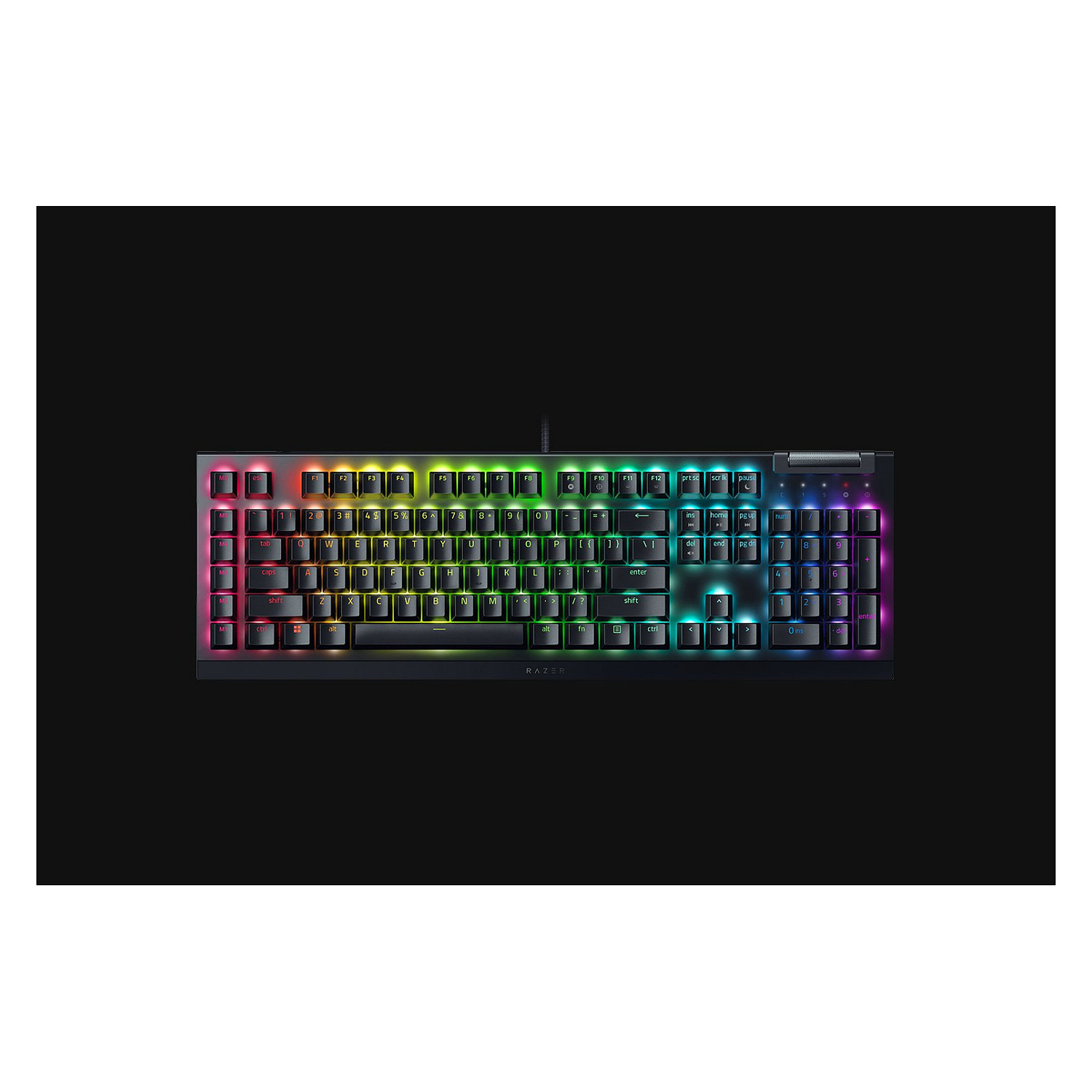 Tastierë Gaming Razer BlackWidow V4 X / Wired / QWERTZ (DE) / Full-Size / Mekanike / Razer Green Switch / 1000 Hz / 6 Makro / RGB Chroma – Zezë 5