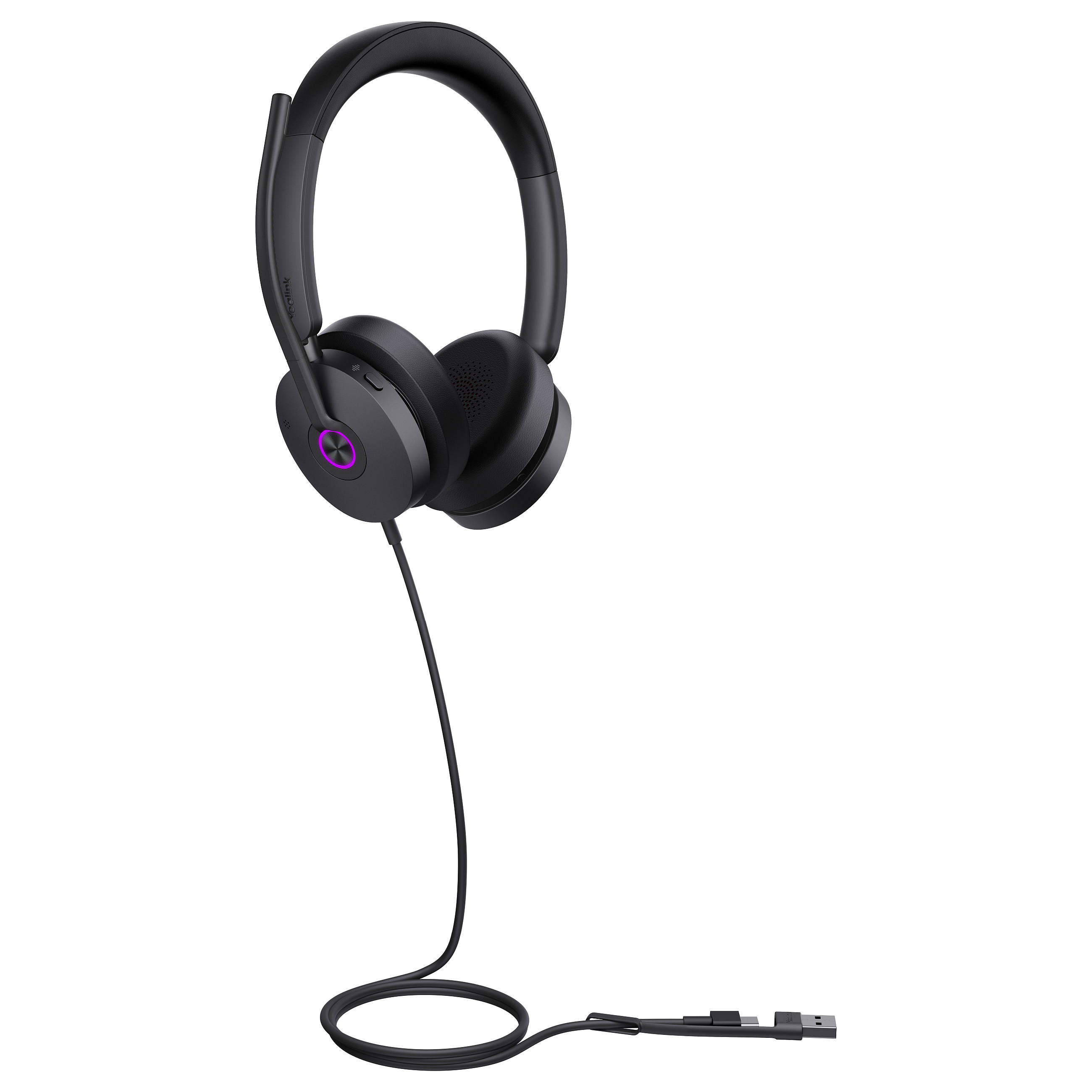 Kufje me kabllo Yealink UH48 Dual UC / USB-C & USB-A / ANC - Zezë 5