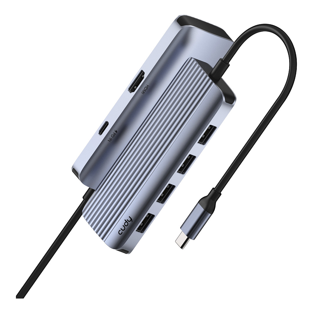 Hub Cudy 6-IN-1 USB-C with 4K HDMI thumbnail 2