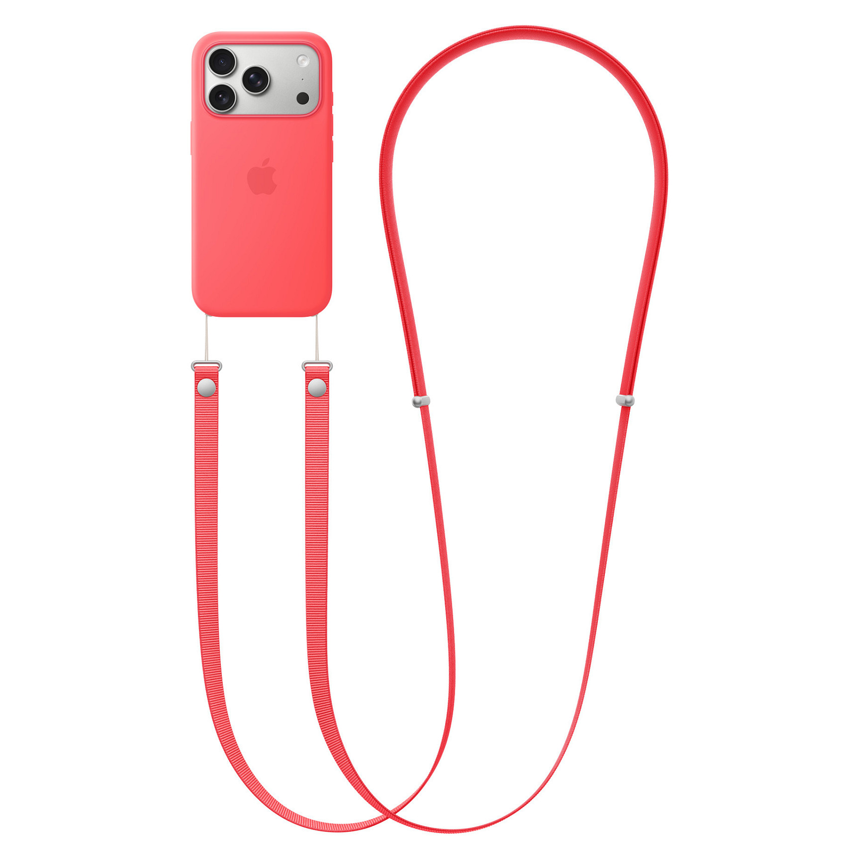 Apple Crossbody Strap – Bright Guava thumbnail 2