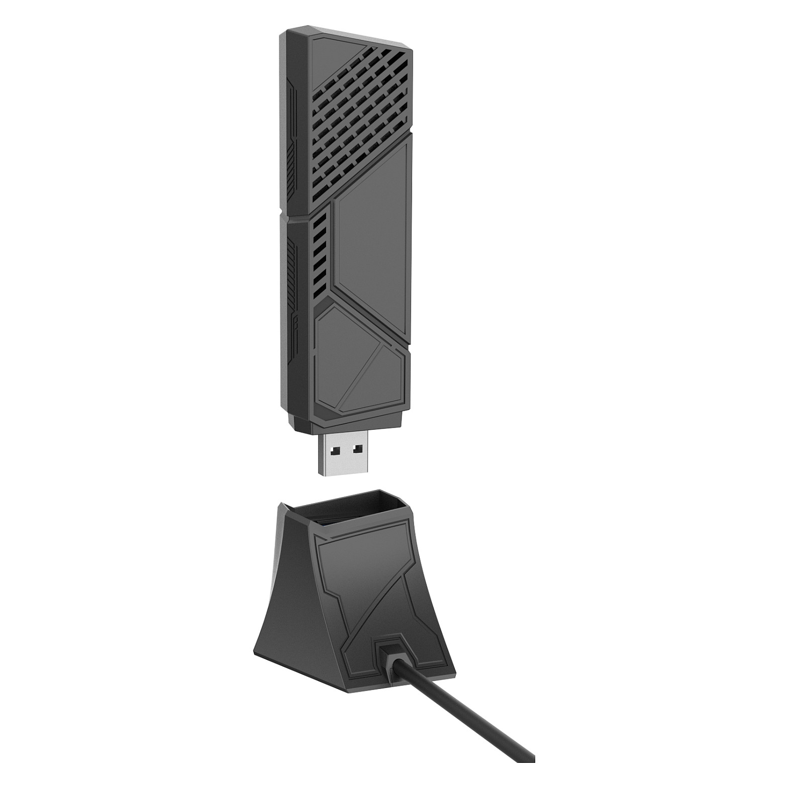 ASUS ROG USB-BE92 BE6500 Wi-Fi 7 Tri-Band USB Adapter – 6500Mbps, 2×2×2, 6GHz, MLO, USB Type-A/Type-C 8