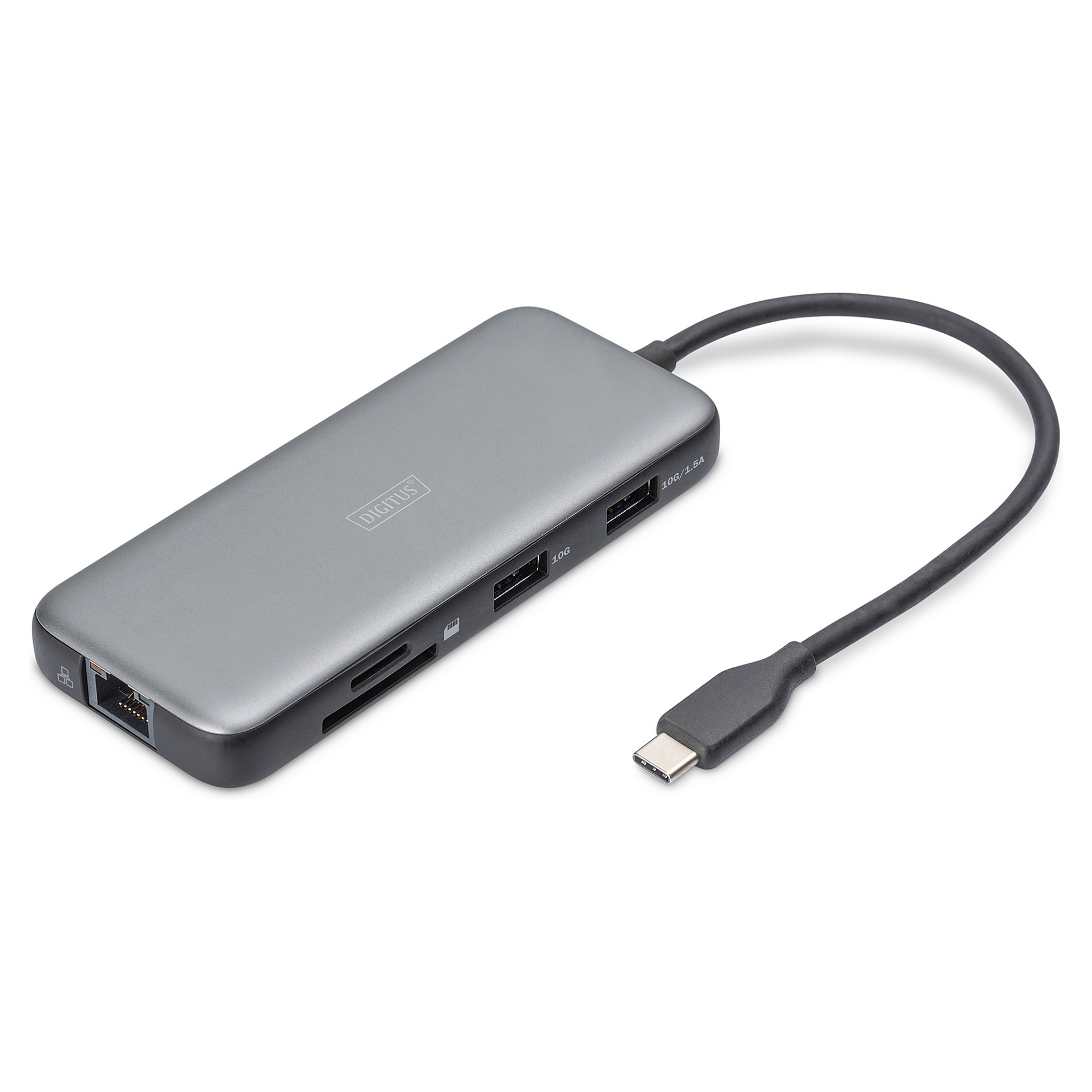 Docking Station Digitus / 1xHDMI / 2xUSB-A / 1xUSB-C / 1xDisplayPort / SD + MicroSD - Argjend thumbnail 5