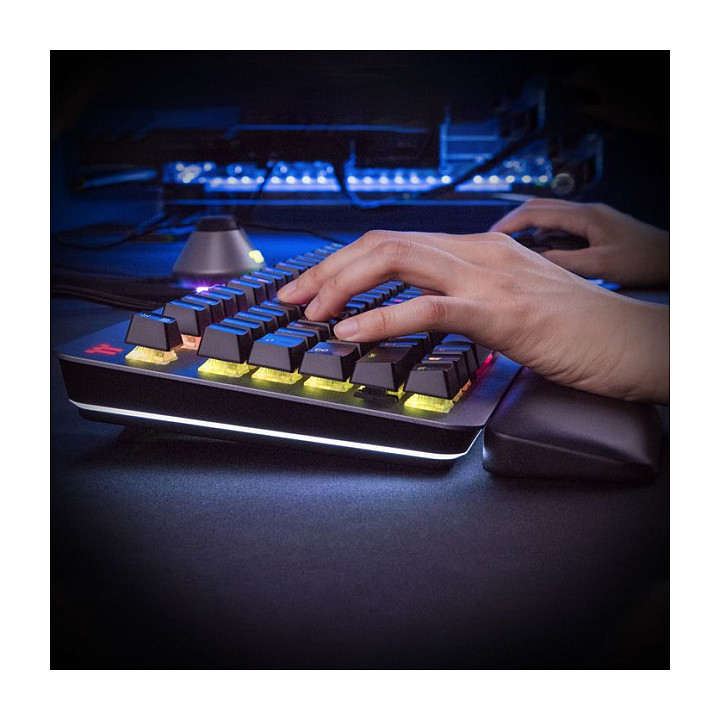Tastierë Gaming Thermaltake Argent K5 RGB / GKB-AGK-SSSIUS-01 / Wired USB / Full-Size / Cherry MX Speed Silver / US Layout / Aluminium / RGB – E Hirtë/Zezë 6