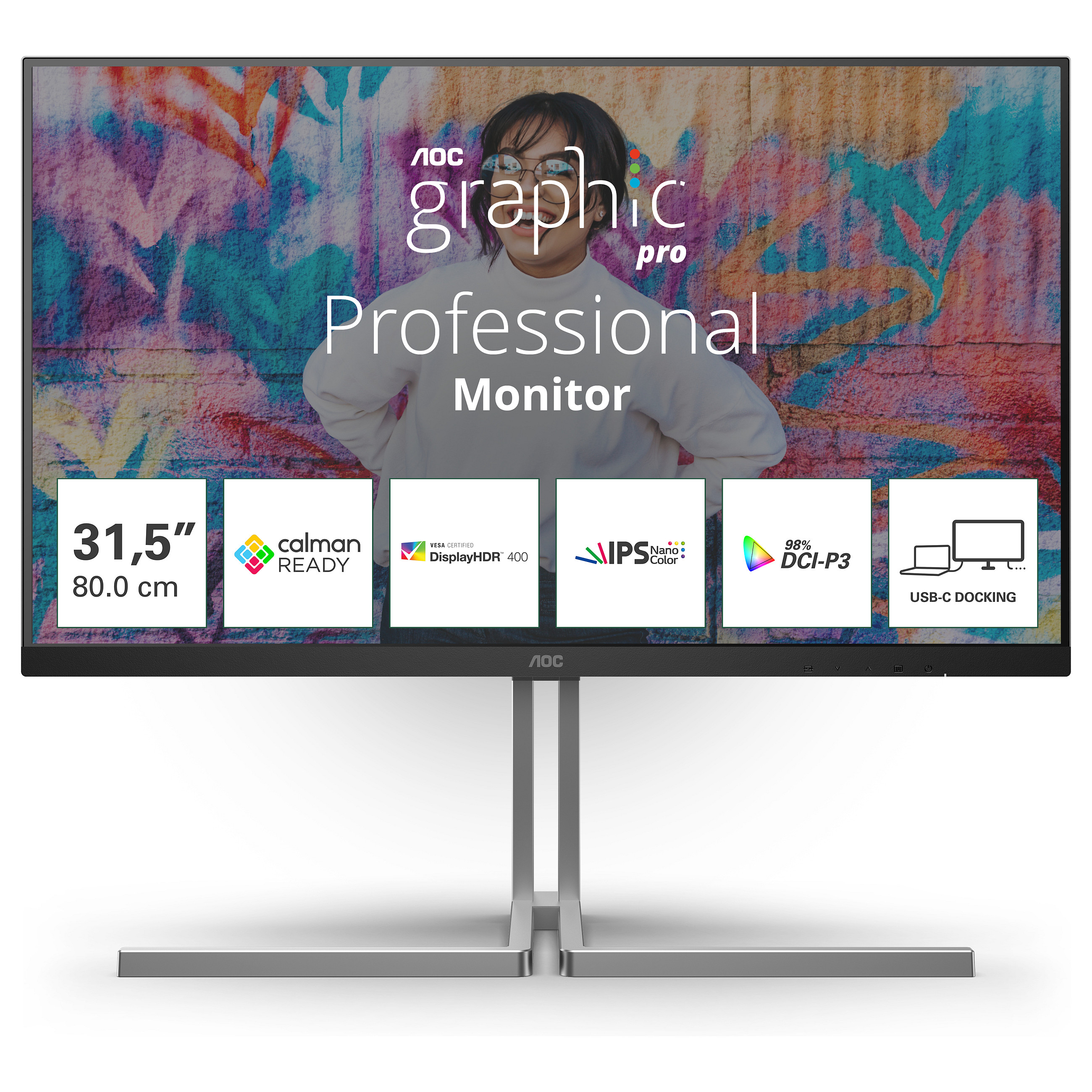 Monitor AOC 24E4CV, 23.8", Full HD IPS, 120Hz, 4ms, HDMI + DP + USB-C - Zezë 9